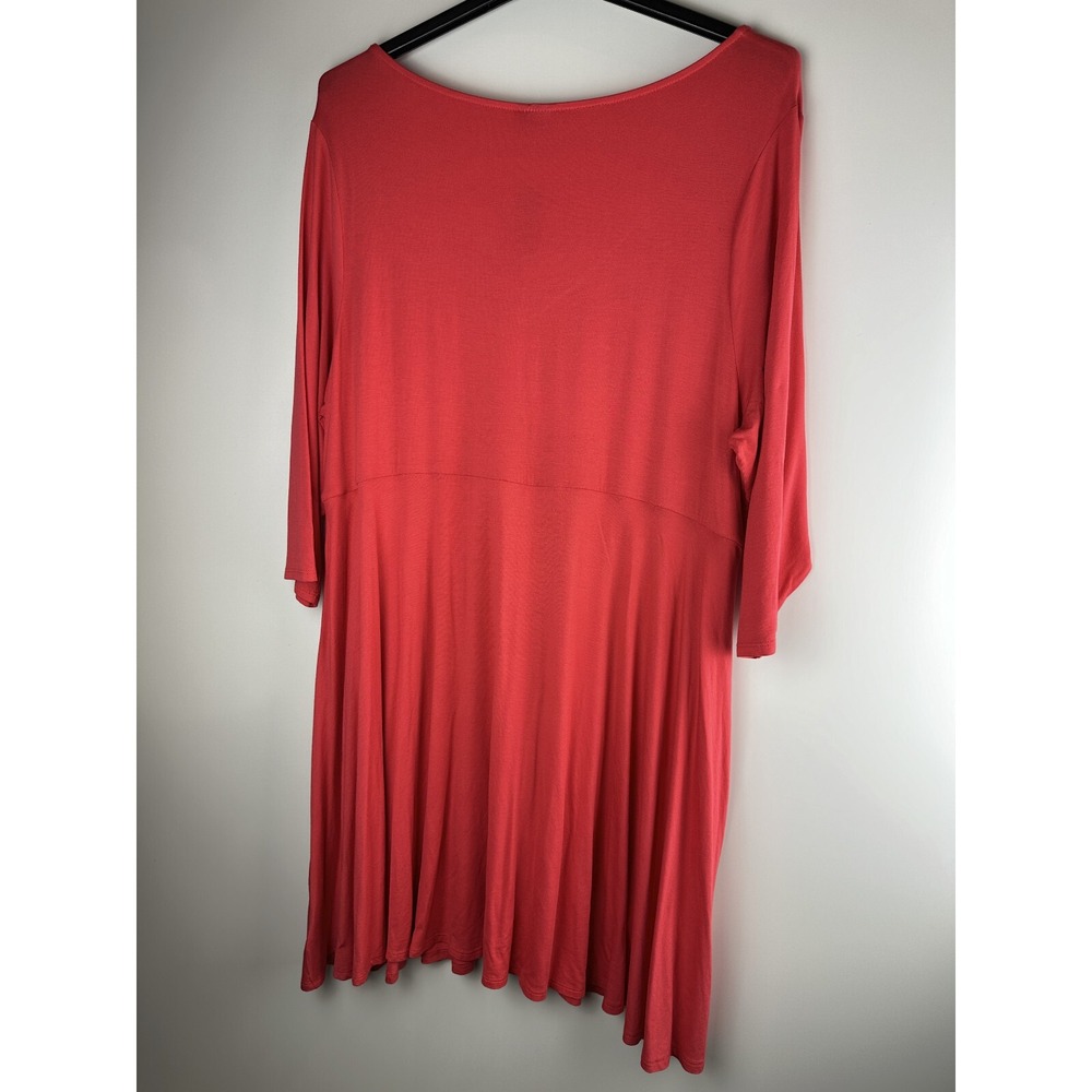 NWT Torrid Sweetheart Jersey Skater Dress Red Mini Stretch Summer Plus Size 4X 4 - Picture 3 of 9